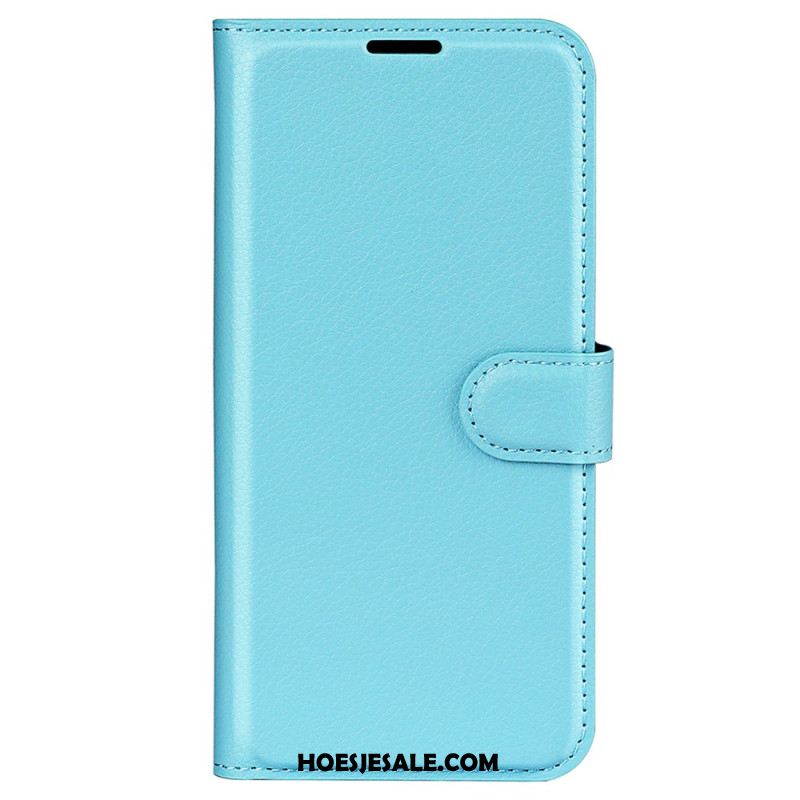 Folio-hoesje Samsung Galaxy S25 Ultra 5g Klassiek Lychee Kunstleer