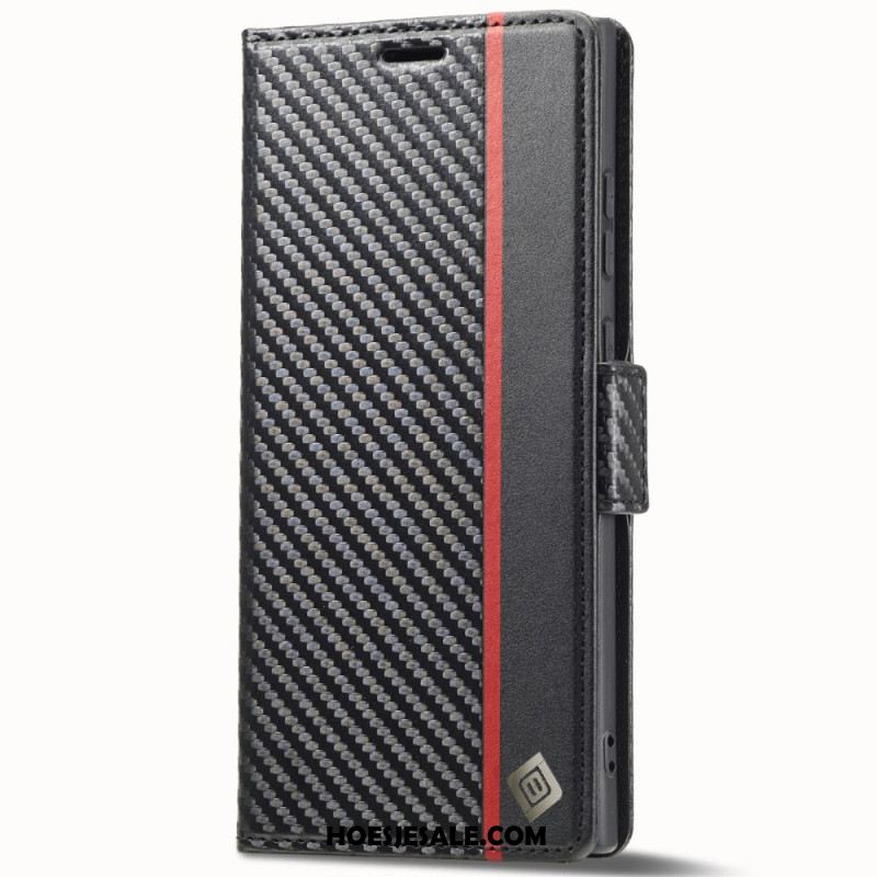 Folio-hoesje Samsung Galaxy S25 Ultra 5g Koolstofvezel Lc.imeeke