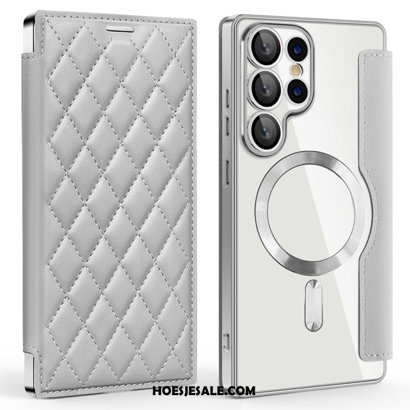 Folio-hoesje Samsung Galaxy S25 Ultra 5g Magsafe-compatibel Gewatteerd