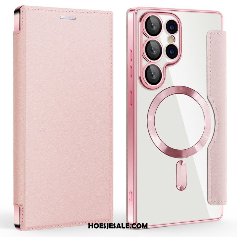 Folio-hoesje Samsung Galaxy S25 Ultra 5g Magsafe-compatibel Met Rfid-blokkering Leerlook