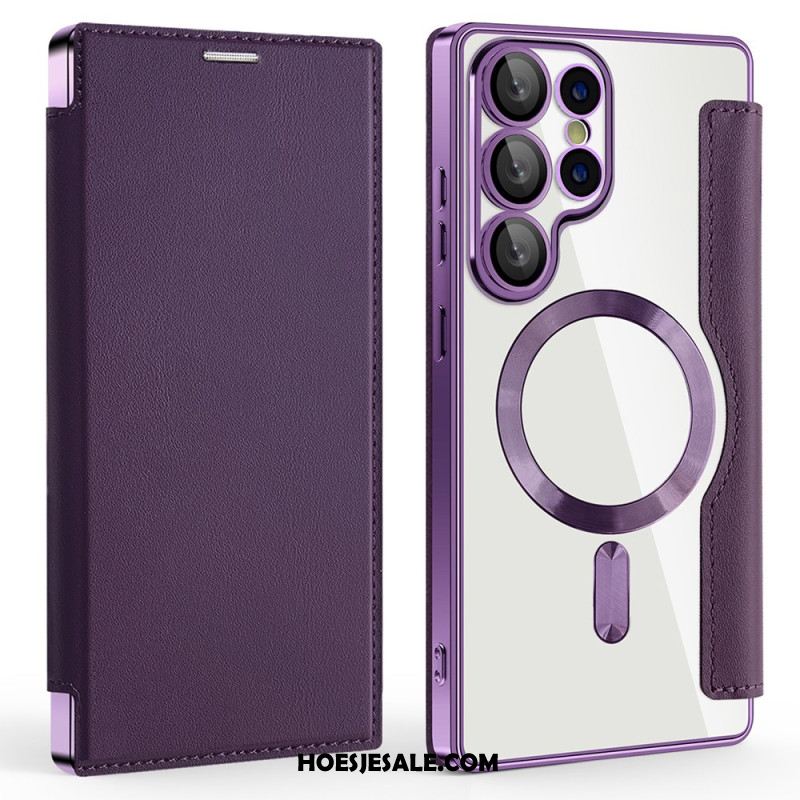 Folio-hoesje Samsung Galaxy S25 Ultra 5g Magsafe-compatibel Met Rfid-blokkering Leerlook