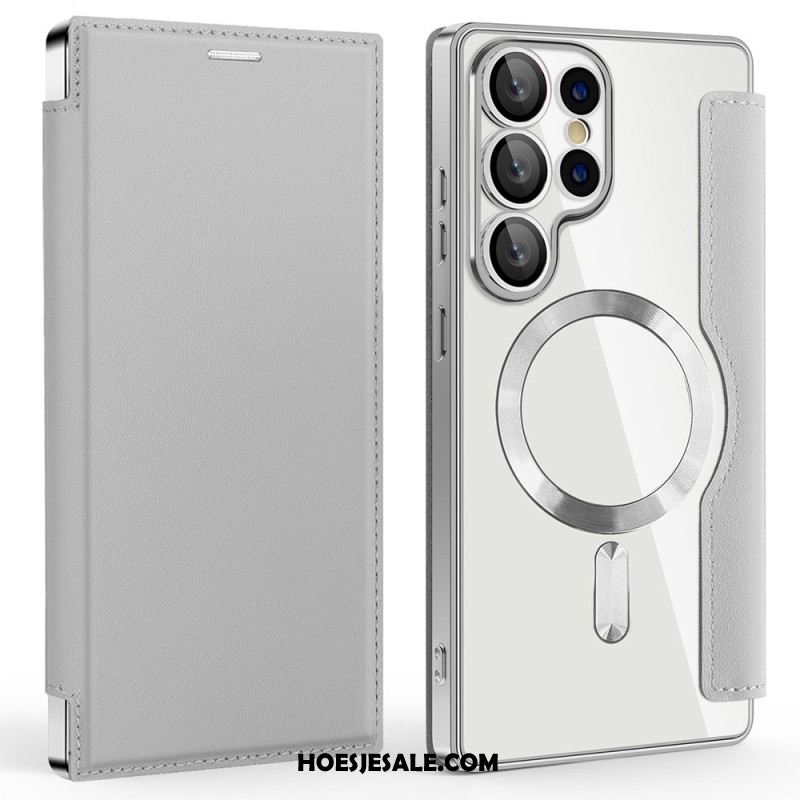 Folio-hoesje Samsung Galaxy S25 Ultra 5g Magsafe-compatibel Met Rfid-blokkering Leerlook