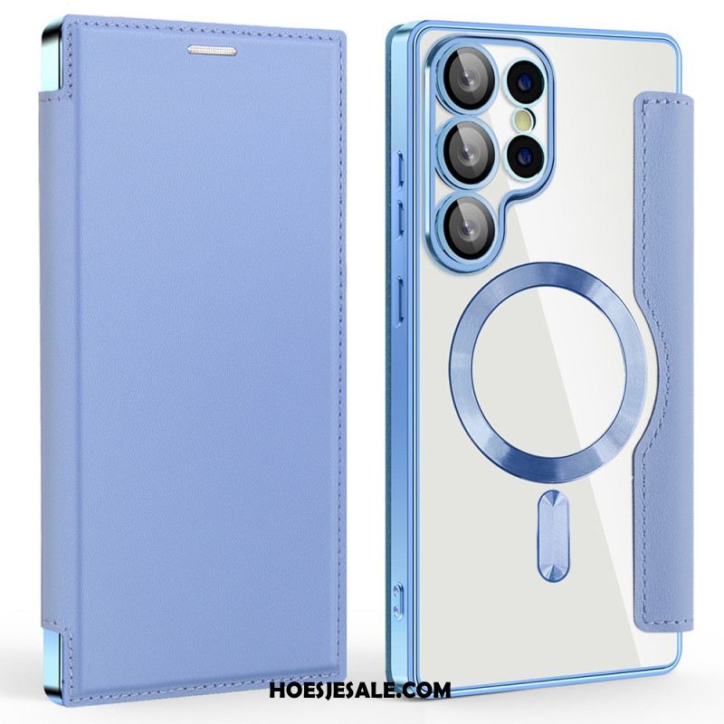 Folio-hoesje Samsung Galaxy S25 Ultra 5g Magsafe-compatibel Met Rfid-blokkering Leerlook