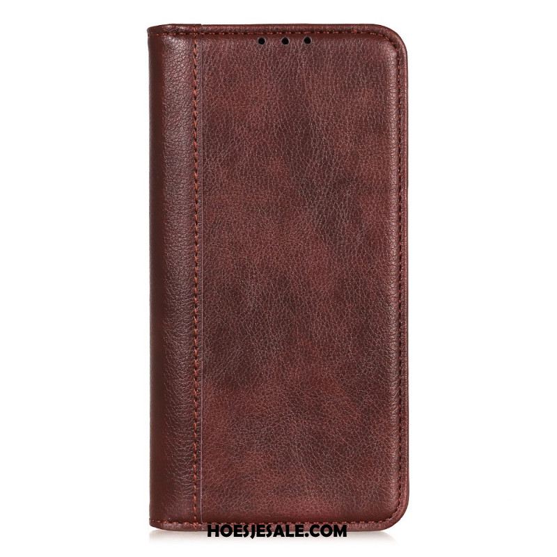 Folio-hoesje Samsung Galaxy S25 Ultra 5g Splitleer Lychee