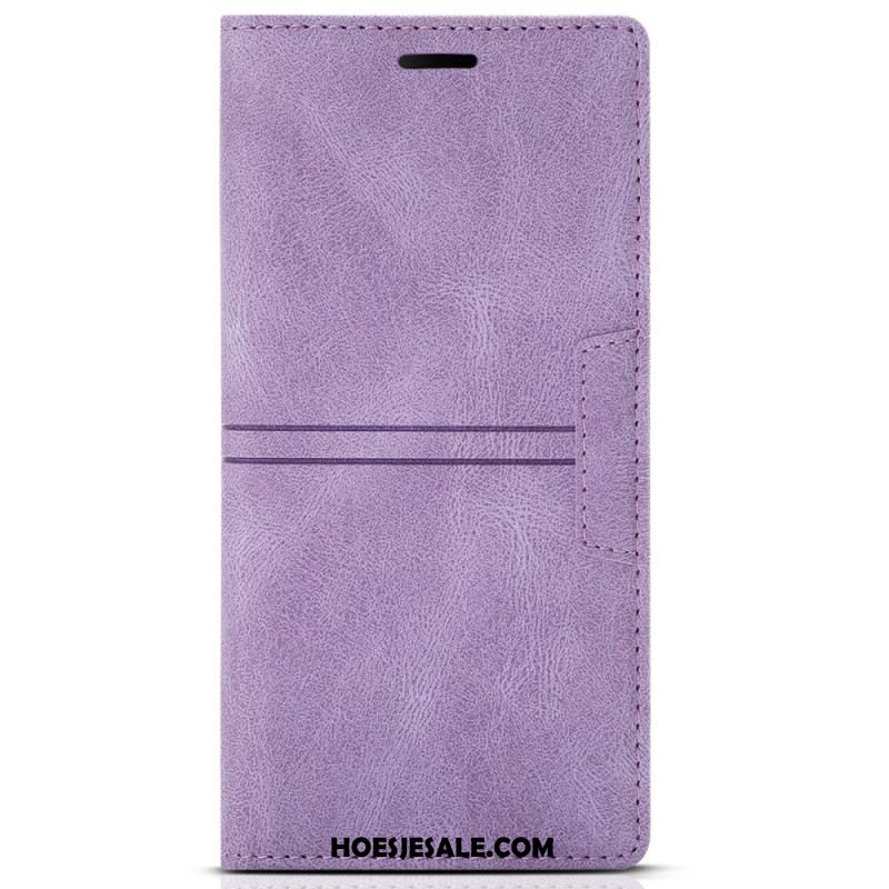 Folio-hoesje Samsung Galaxy S25 Ultra 5g Telefoonhoesje Dubbele Lijnen