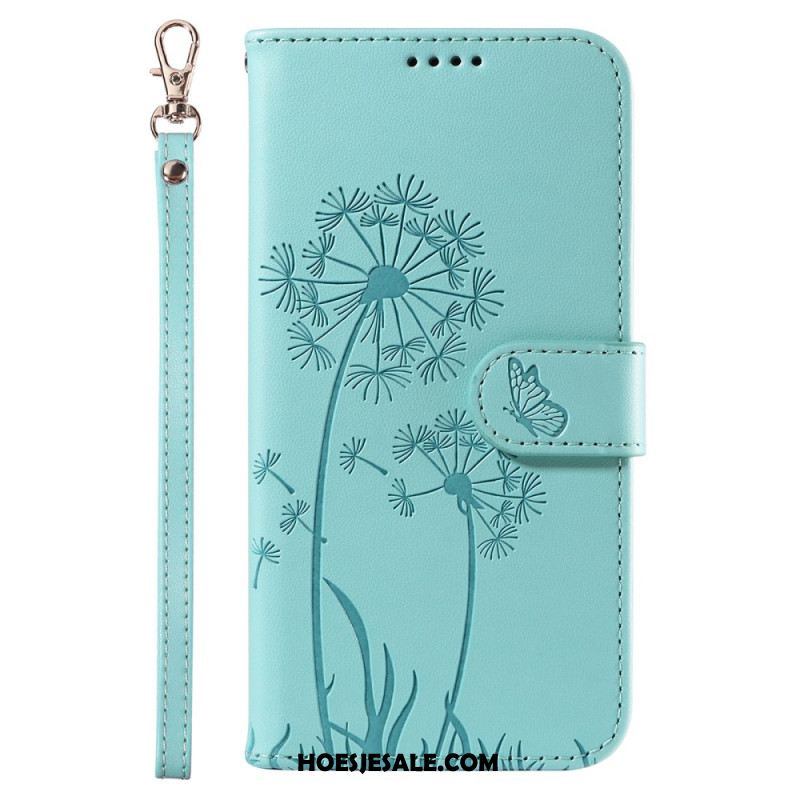 Folio-hoesje Samsung Galaxy S25 Ultra 5g Telefoonhoesje Paardenbloembandje