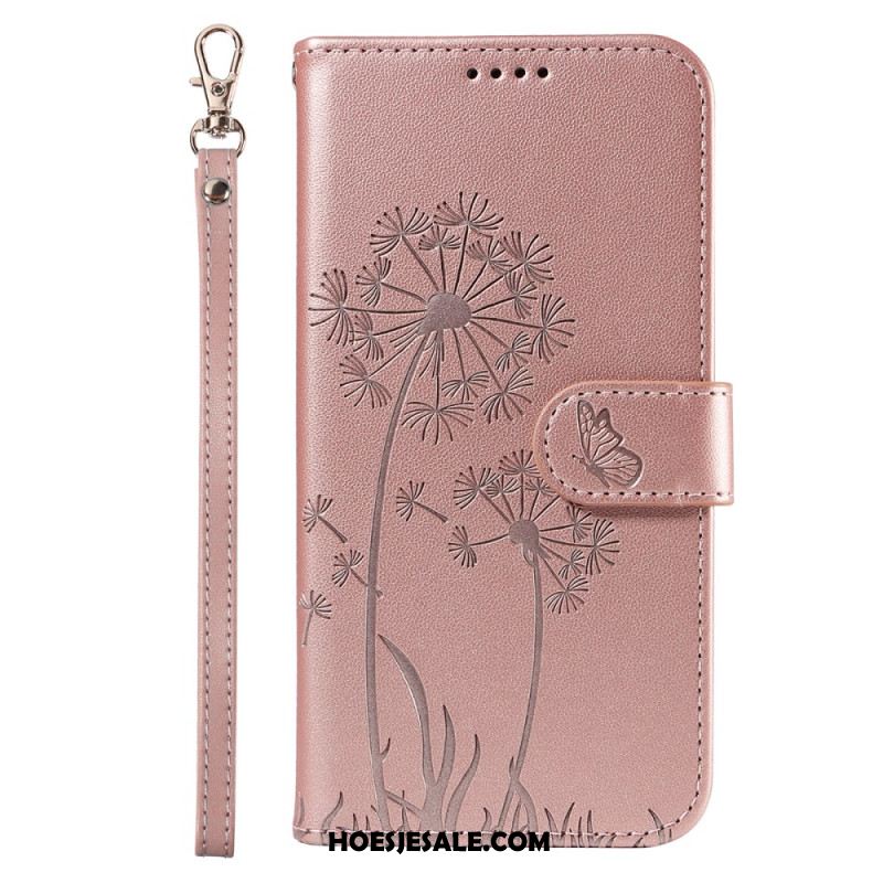 Folio-hoesje Samsung Galaxy S25 Ultra 5g Telefoonhoesje Paardenbloembandje