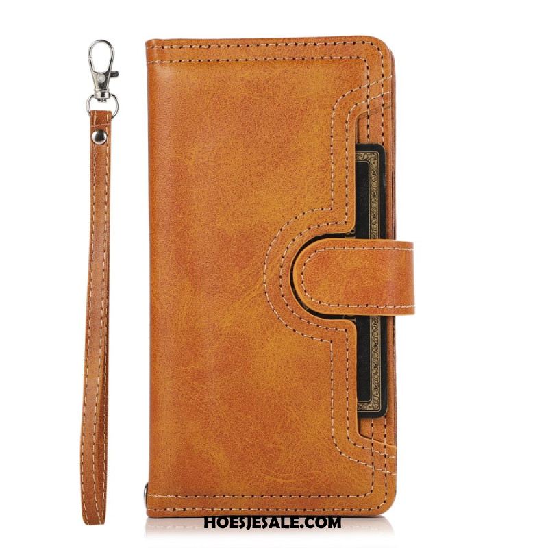 Folio-hoesje Samsung Galaxy S26 Magnetische Portemonnee En Koord