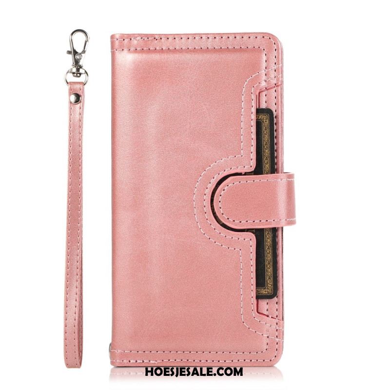 Folio-hoesje Samsung Galaxy S26 Magnetische Portemonnee En Koord