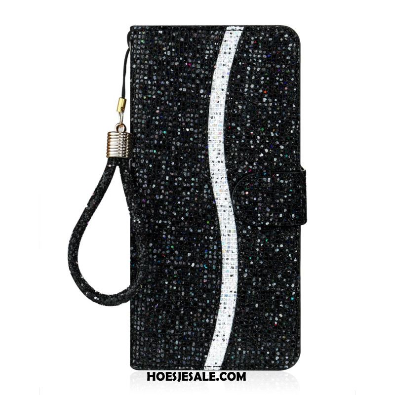 Folio-hoesje Samsung Galaxy S26 Telefoonhoesje S-design Met Pailletten