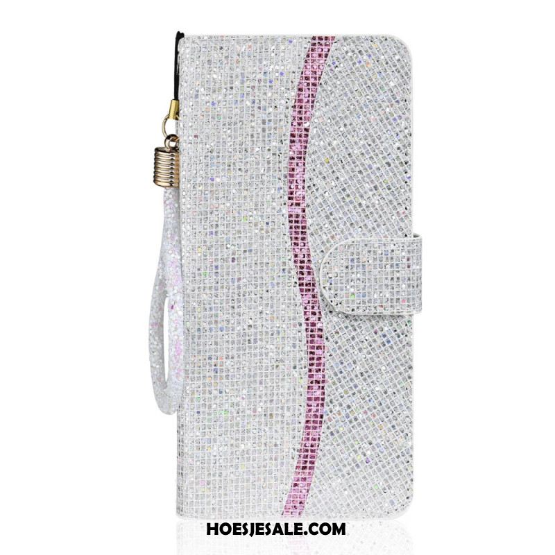 Folio-hoesje Samsung Galaxy S26 Telefoonhoesje S-design Met Pailletten