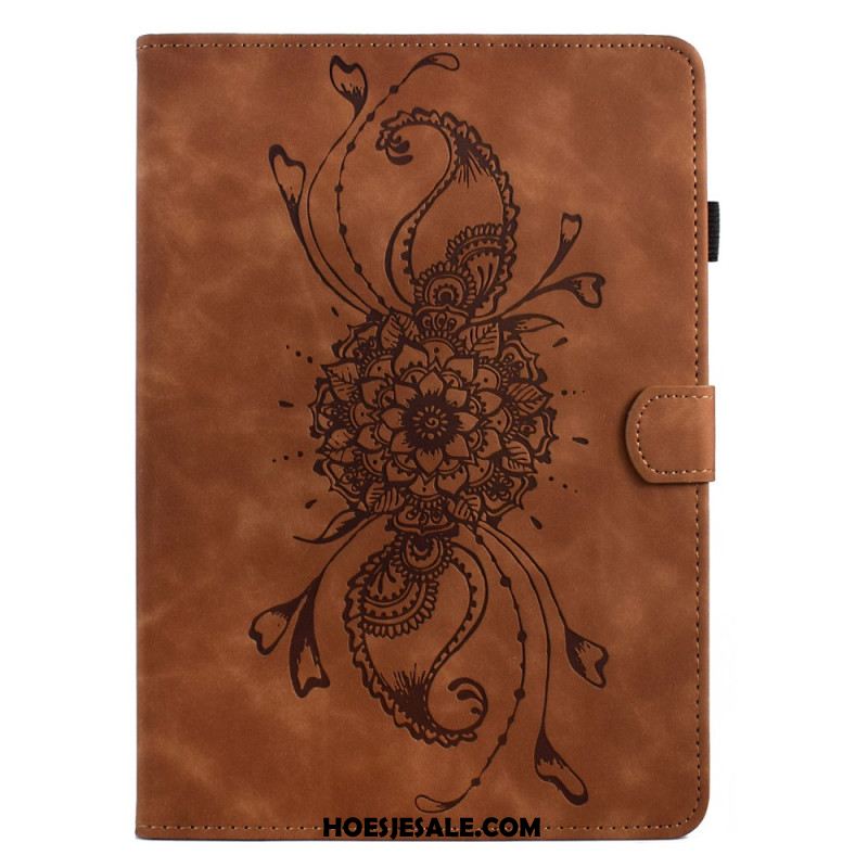 Folio-hoesje Samsung Galaxy Tab S11 Telefoonhoesje Mandala Met Suède-effect