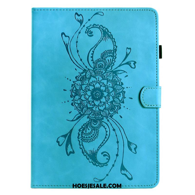 Folio-hoesje Samsung Galaxy Tab S11 Telefoonhoesje Mandala Met Suède-effect