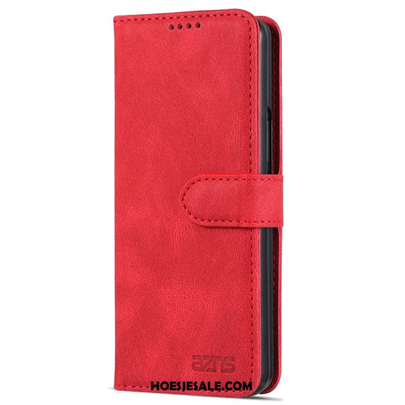 Folio-hoesje Samsung Galaxy Z Fold 6 Telefoonhoesje Azns Suède-effect