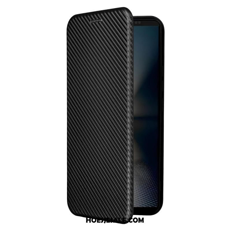 Folio-hoesje Sony Xperia 1 Vii Koolstofvezel