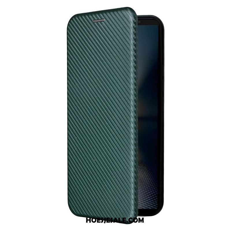 Folio-hoesje Sony Xperia 1 Vii Koolstofvezel