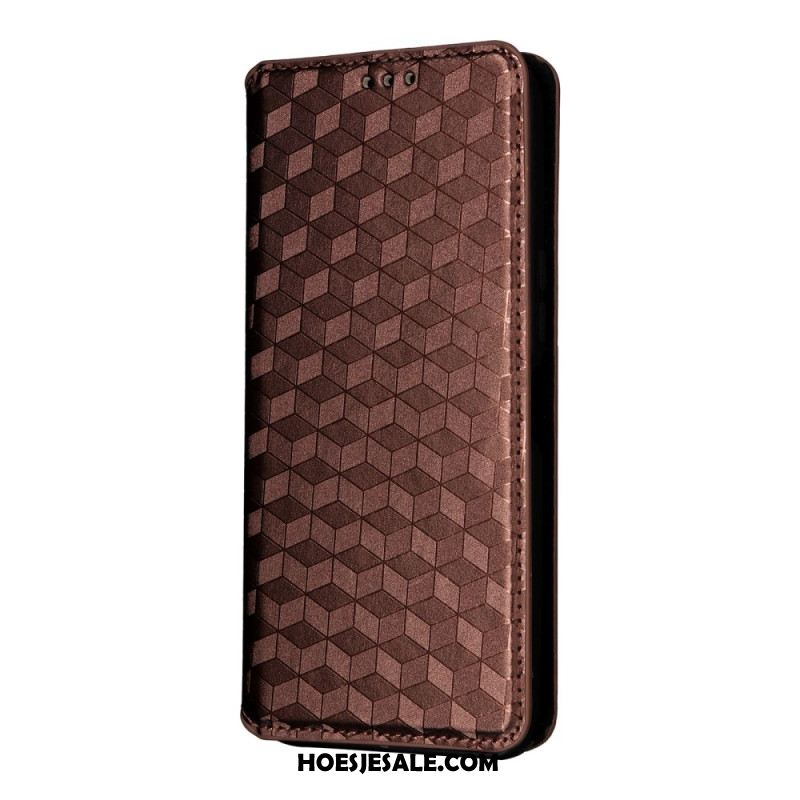 Folio-hoesje Sony Xperia 1 Vii Telefoonhoesje 3d-diamanten