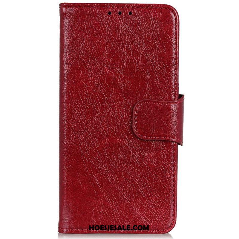 Folio-hoesje Sony Xperia 1 Vii Telefoonhoesje Nappa-textuur