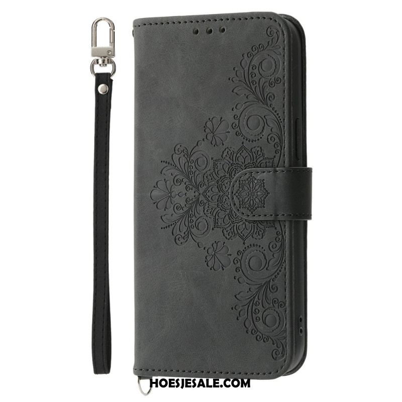 Folio-hoesje Sony Xperia 1 Vii Telefoonhoesje Suède Kanteffect