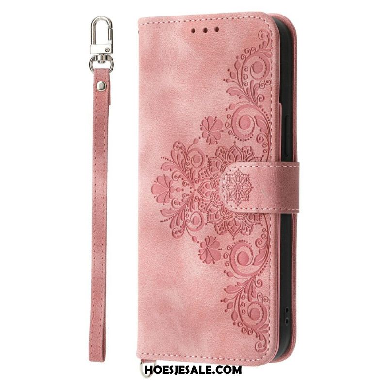 Folio-hoesje Sony Xperia 1 Vii Telefoonhoesje Suède Kanteffect