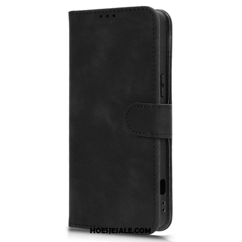 Folio-hoesje Sony Xperia 1 Vii Telefoonhoesje Suède-effect