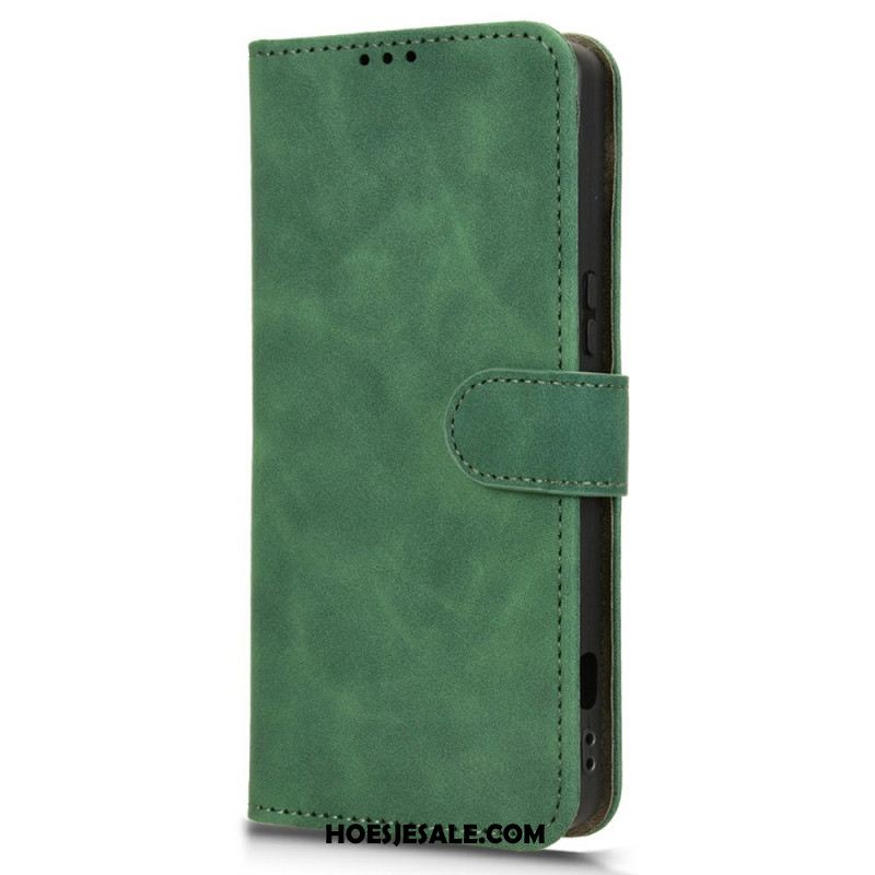 Folio-hoesje Sony Xperia 1 Vii Telefoonhoesje Suède-effect