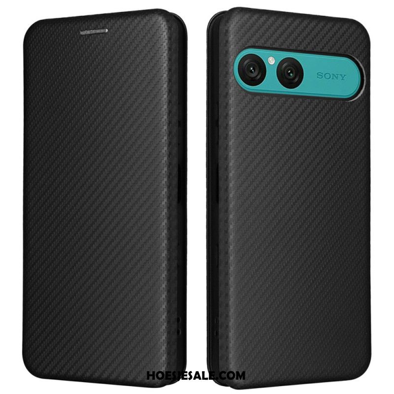 Folio-hoesje Sony Xperia 10 Vii Koolstofvezel
