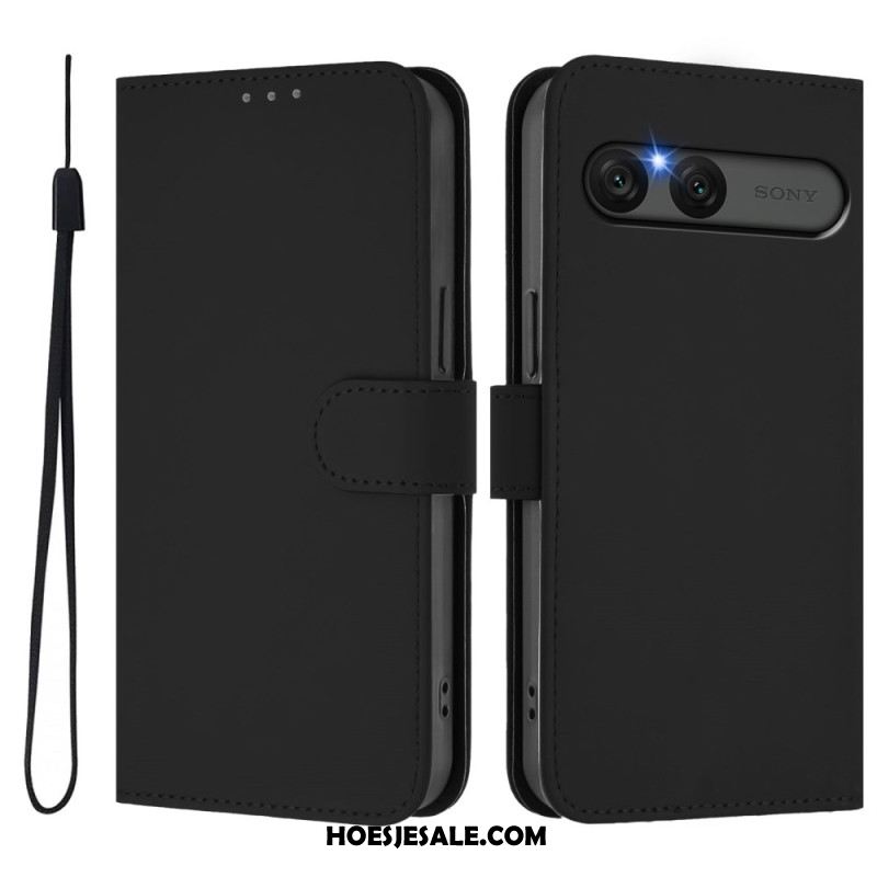 Folio-hoesje Sony Xperia 10 Vii Telefoonhoesje Kunstleer