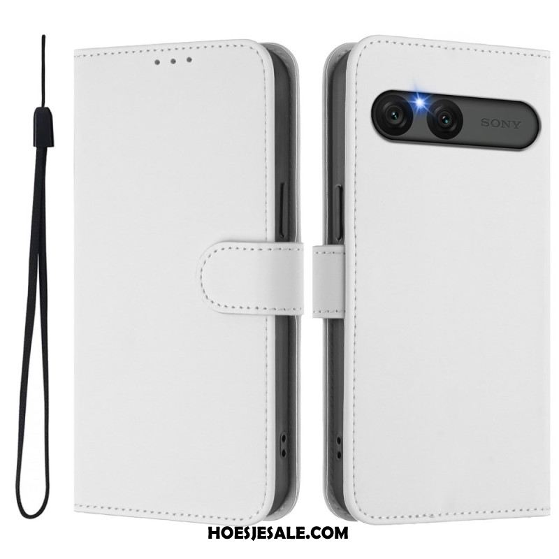 Folio-hoesje Sony Xperia 10 Vii Telefoonhoesje Kunstleer