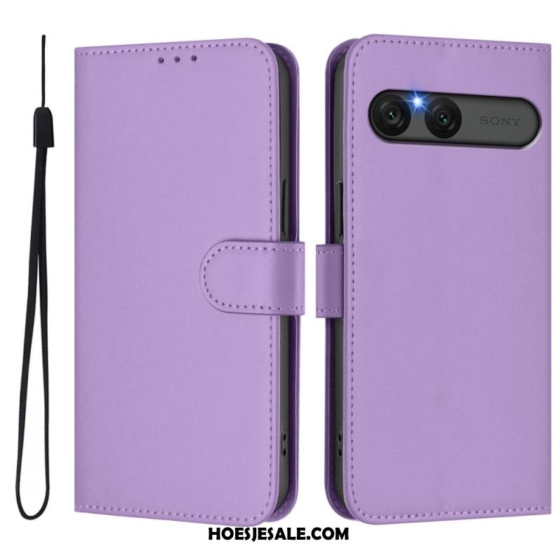 Folio-hoesje Sony Xperia 10 Vii Telefoonhoesje Kunstleer