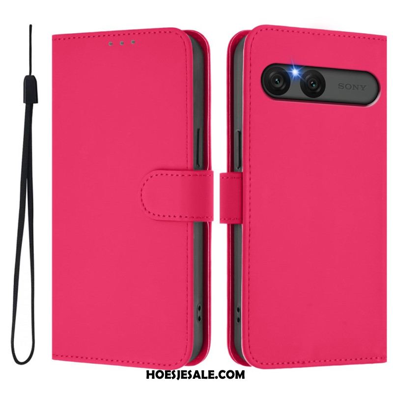 Folio-hoesje Sony Xperia 10 Vii Telefoonhoesje Kunstleer