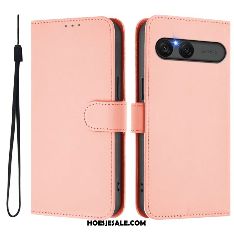 Folio-hoesje Sony Xperia 10 Vii Telefoonhoesje Kunstleer