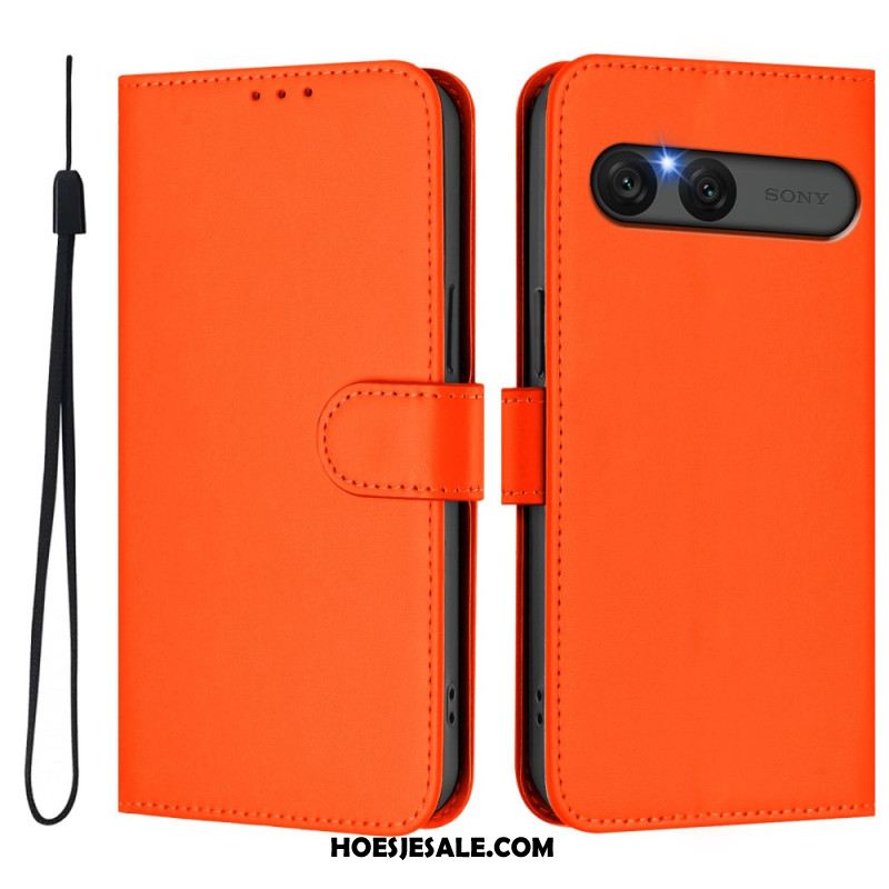 Folio-hoesje Sony Xperia 10 Vii Telefoonhoesje Kunstleer