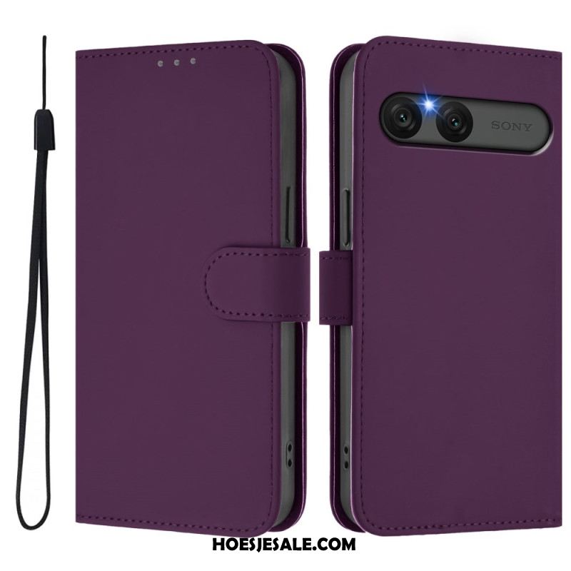 Folio-hoesje Sony Xperia 10 Vii Telefoonhoesje Kunstleer