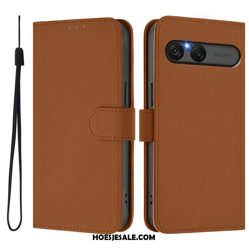 Folio-hoesje Sony Xperia 10 Vii Telefoonhoesje Kunstleer