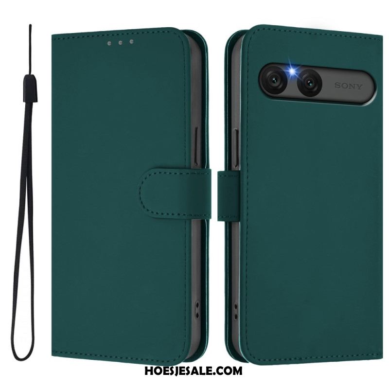 Folio-hoesje Sony Xperia 10 Vii Telefoonhoesje Kunstleer