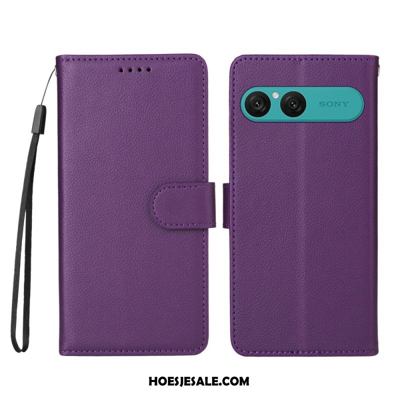 Folio-hoesje Sony Xperia 10 Vii Telefoonhoesje Leer-effect En Rfid-blokkering