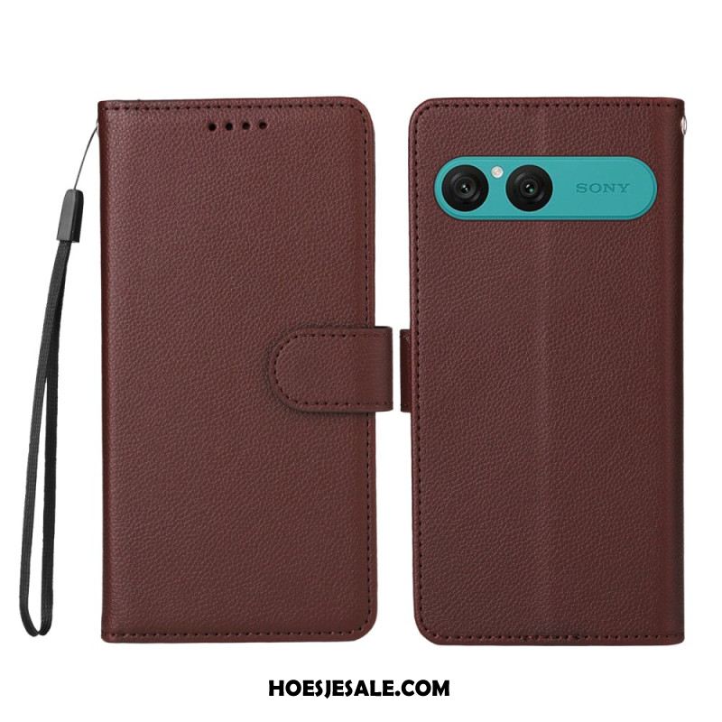 Folio-hoesje Sony Xperia 10 Vii Telefoonhoesje Leer-effect En Rfid-blokkering