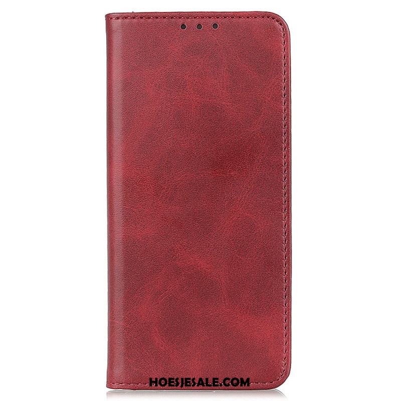 Folio-hoesje Voor Oneplus 15r Klassiek Splitleer