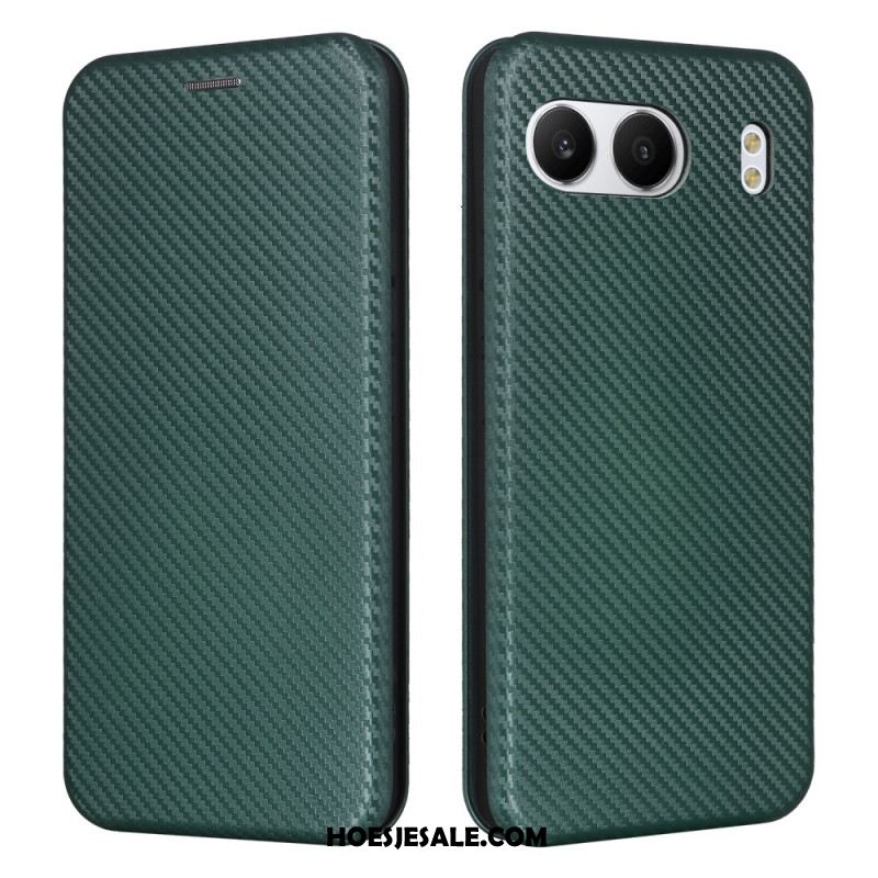 Folio-hoesje Voor Oneplus Nord 4 Carbon Vezel