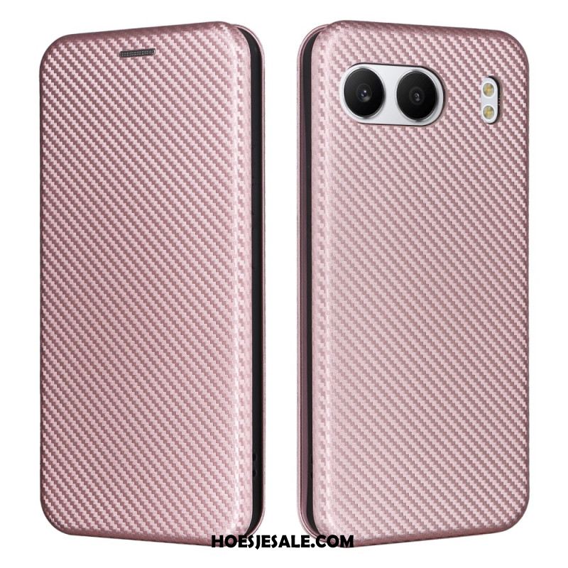 Folio-hoesje Voor Oneplus Nord 4 Carbon Vezel