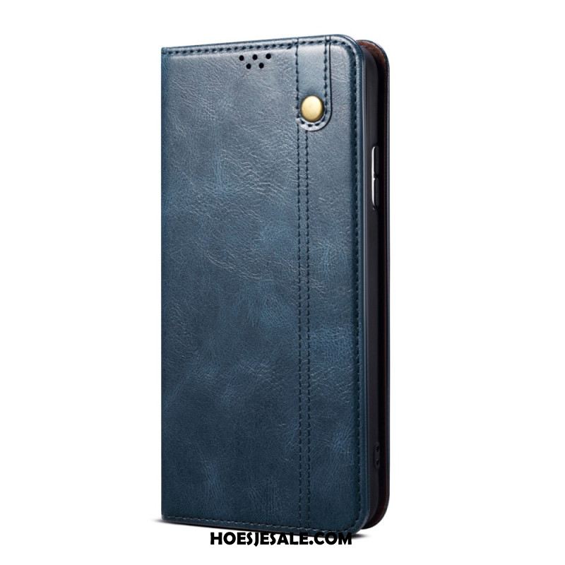 Folio-hoesje Voor Oneplus Nord 4 Gewaxt Kunstleer