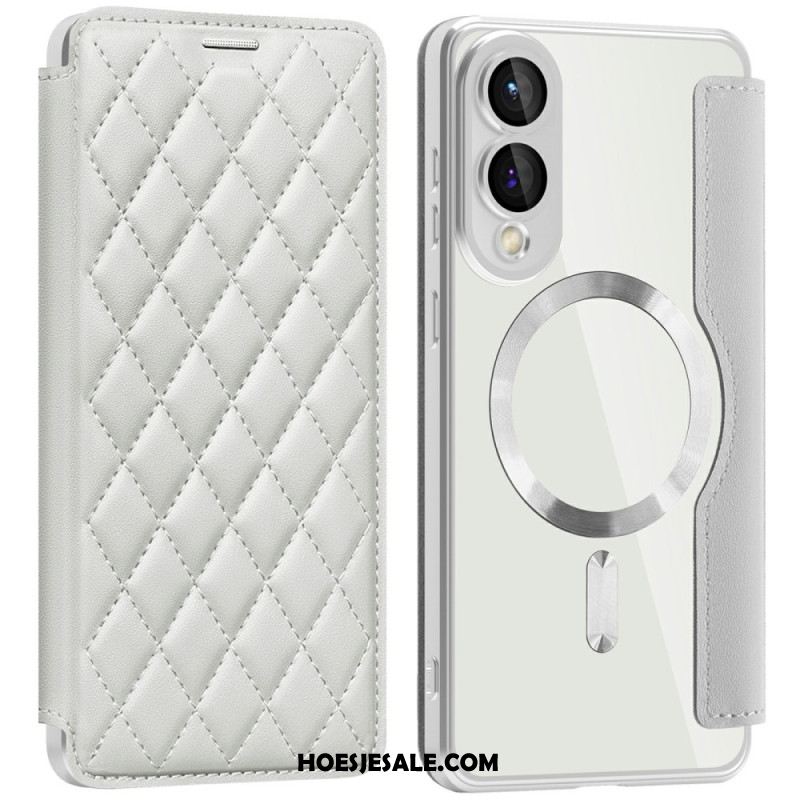 Folio-hoesje Voor Samsung Galaxy S25 5g Edge Gewatteerd Magsafe-compatibel