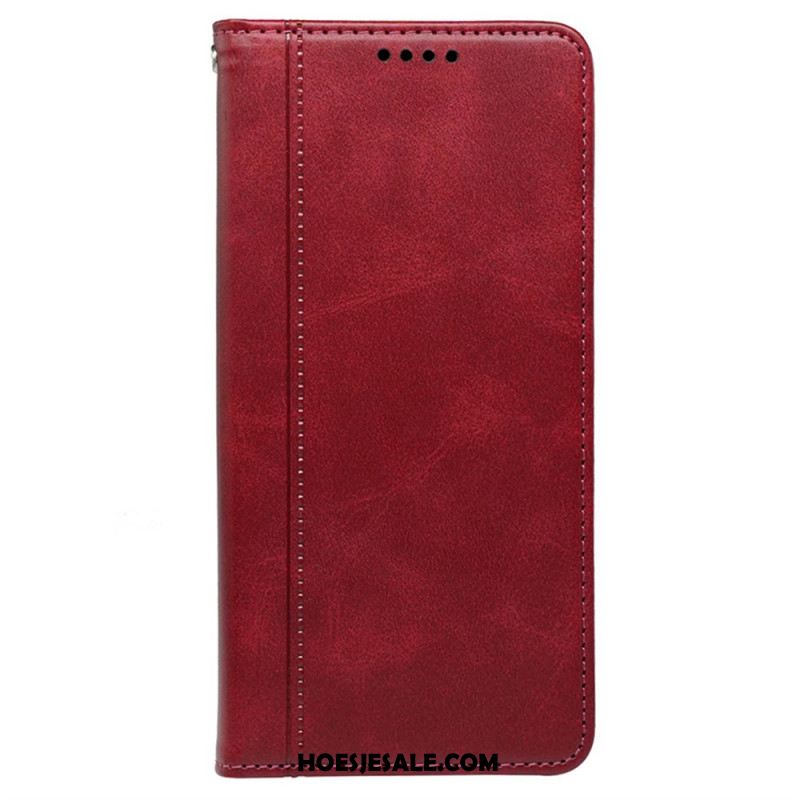 Folio-hoesje Voor Samsung Galaxy S25 5g Geïntegreerde Magnetische Sluiting