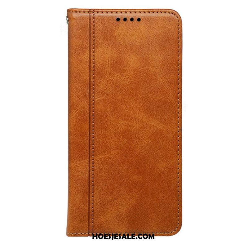 Folio-hoesje Voor Samsung Galaxy S25 5g Geïntegreerde Magnetische Sluiting