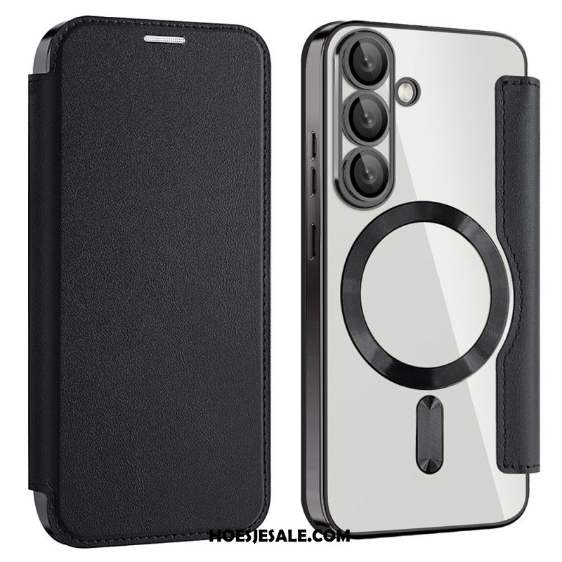 Folio-hoesje Voor Samsung Galaxy S25 5g Leer-effect Compatibel Met Magsafe En Rfid-blokkering