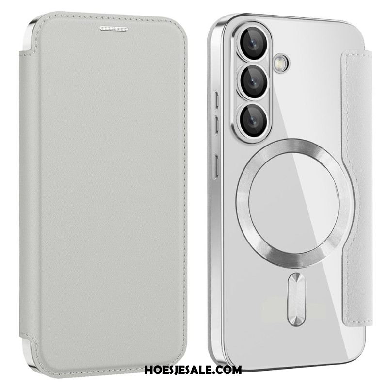 Folio-hoesje Voor Samsung Galaxy S25 5g Leer-effect Compatibel Met Magsafe En Rfid-blokkering
