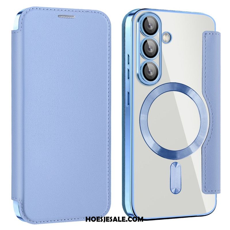 Folio-hoesje Voor Samsung Galaxy S25 5g Leer-effect Compatibel Met Magsafe En Rfid-blokkering