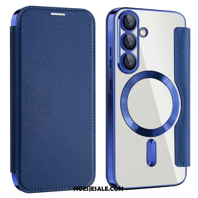 Folio-hoesje Voor Samsung Galaxy S25 5g Leer-effect Compatibel Met Magsafe En Rfid-blokkering