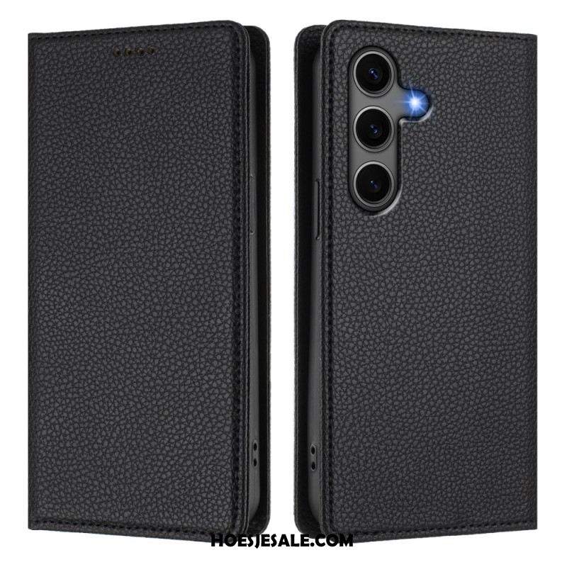 Folio-hoesje Voor Samsung Galaxy S25 5g Rfid-blokkering Met Lychee-textuur